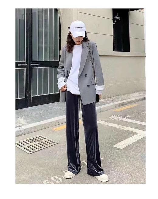 GDXY 小猫二代金丝绒阔腿裤 商品图2