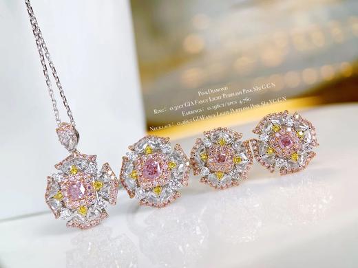 “春暖花开”粉钻耳钉 商品图4