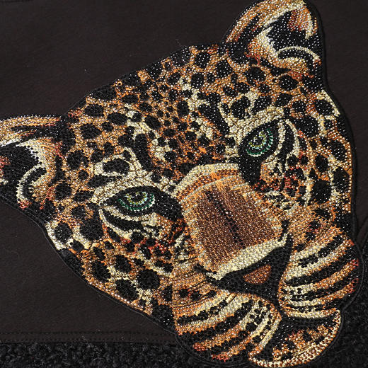 一个豹子头标志的衣服图片