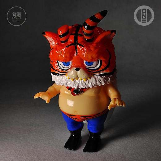 现货 壹工坊 虎面人间 复调限定 搪胶 摆件 潮玩 商品图0