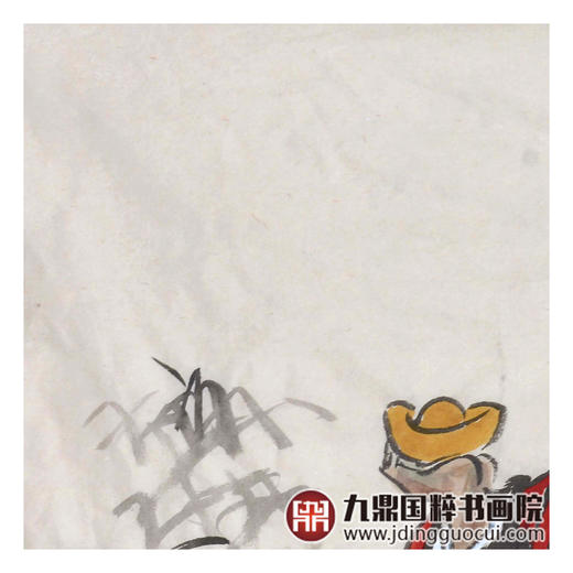 杨西沐《和气生财》68*68cm 人物斗方作品 茶室/书房挂画 商品图4