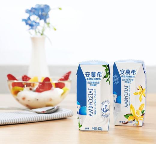 特价 伊利安慕希希腊风味酸奶原味205g*12盒*1箱 商品图2