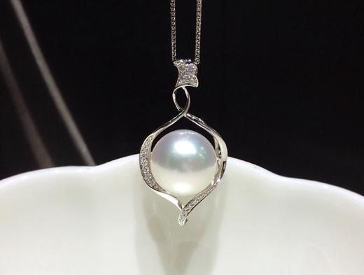【631】18K白钻石南洋白珍珠吊坠·真珠盛宴 商品图0