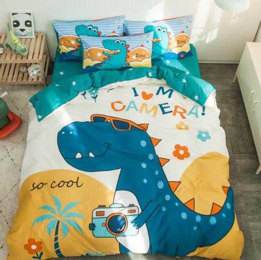 【床上用品】*全棉活性卡通大版四件套 全棉个性可爱萌套件 床单款床笠款四件套 商品图0