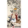 杨西沐《财源广进》68*138cm 人物竖幅作品 茶室/客厅挂画 商品缩略图1