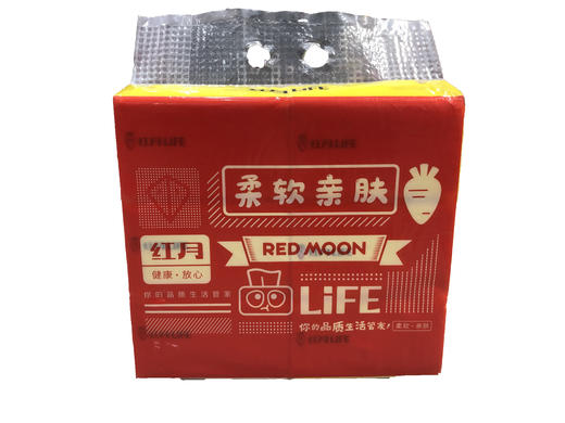 红月6连包抽纸一提 商品图0