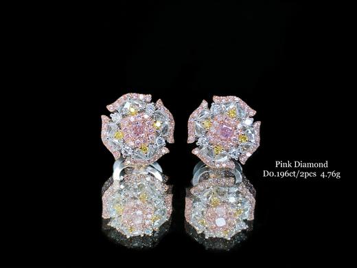 “春暖花开”粉钻耳钉 商品图0