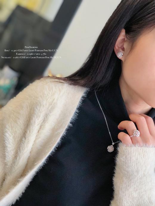 “春暖花开”粉钻耳钉 商品图2