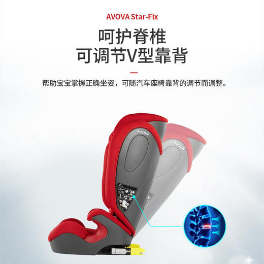 AVOVAStar-fix3-12岁儿童安全座椅 商品图3