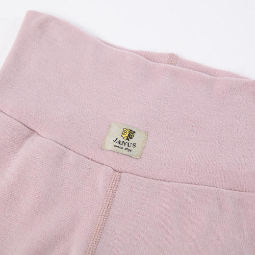 JANUS挪威美利奴羊毛男童女童宝宝高腰护肚裤子加厚保暖松紧柔软 商品图1