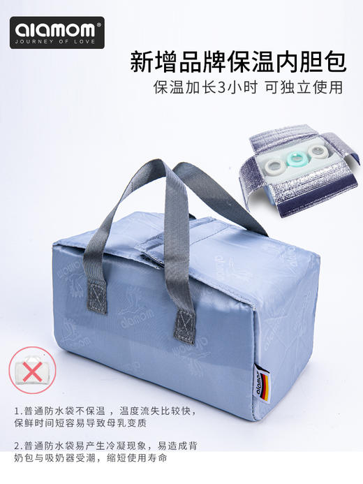德国alamom背奶包母乳保鲜冰包上班便携式蓝冰冷藏保温套储奶包袋 商品图2