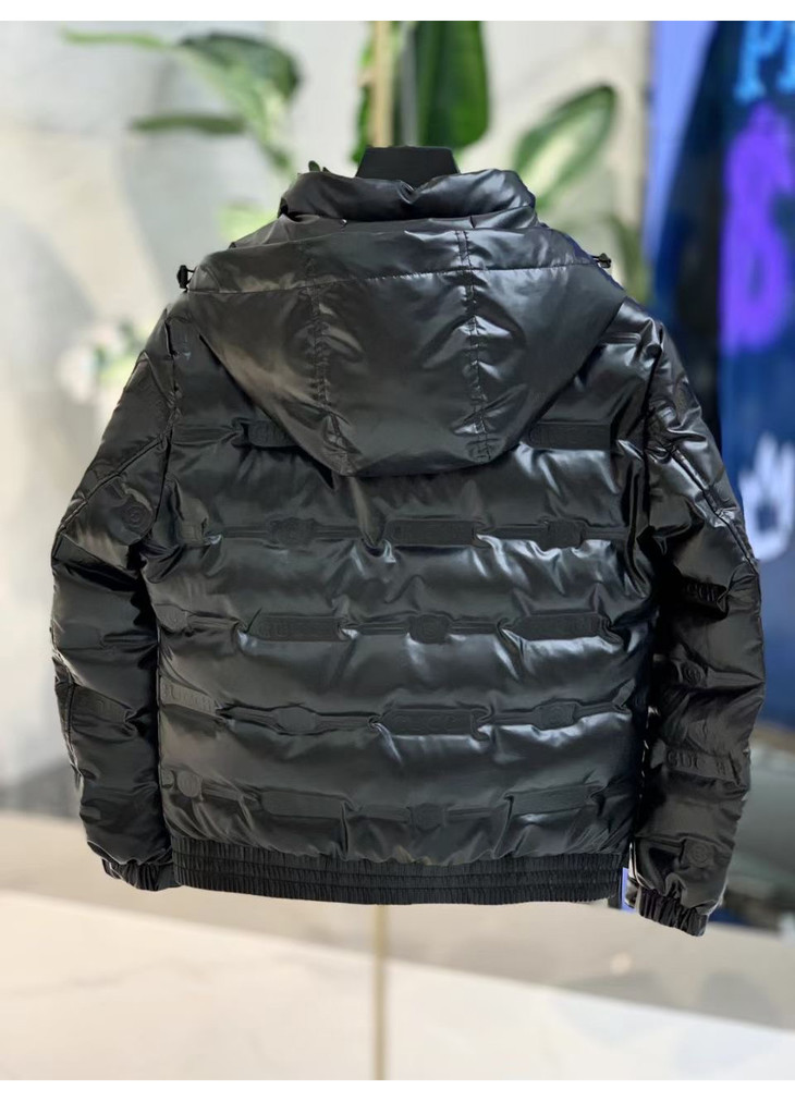 6678mk新款夹克连帽男士舒适潮流不跑绒亮面短款羽绒服外套