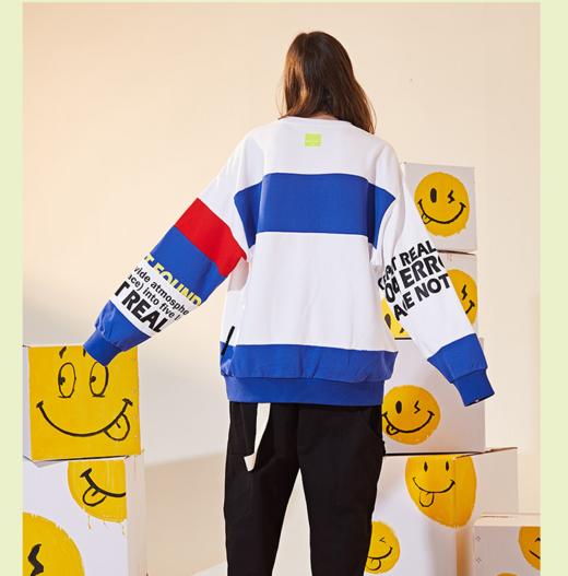 reshake后型格长袖针织上衣310306046004204