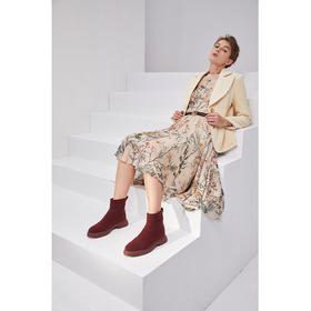 MALOVE MZ秋冬厚底羊毛针织短靴 | 时尚百搭，多色可选 