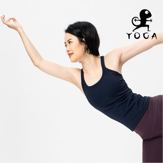 【七十二小时发货】壁虎瑜伽《元风》基础工字背瑜伽背心（有胸垫） 商品图9