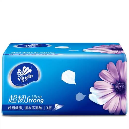 维达超韧抽纸3层130抽6包家用面巾纸餐巾纸无香软抽S码便携装整提装V2239 商品图3