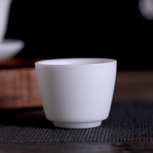 【章椿羊脂玉】【论道杯2入】品茗杯白瓷家用泡茶杯 商品图3