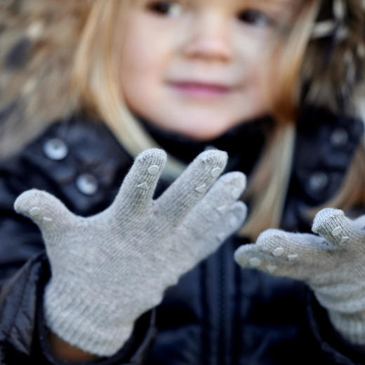 丹麦Gobabygo儿童分指手套棉质男女童保暖秋冬单层针织宝宝婴幼儿 商品图2