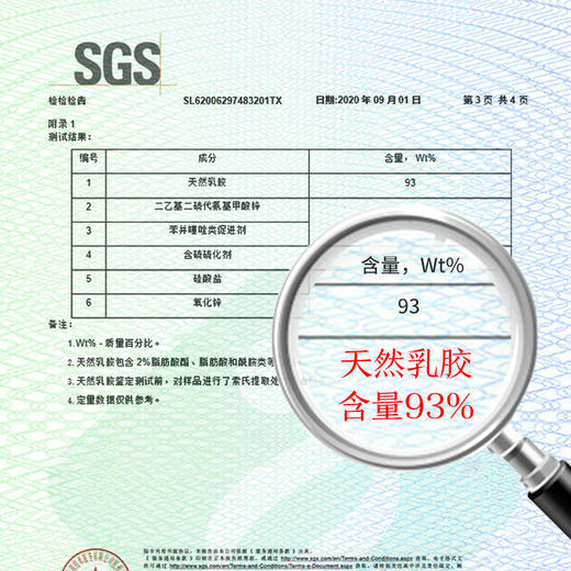 斯里兰卡天然乳胶枕护颈枕 商品图2