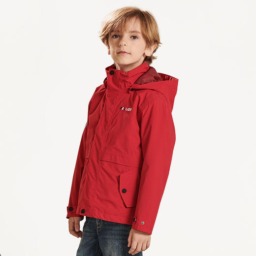 伯希和13840123儿童可拆卸冲锋衣男女童三合一抓绒两件套防风保暖外套 商品图6