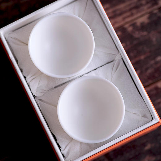【章椿羊脂玉】【小品香杯2入】品茗杯白瓷家用泡茶杯 商品图4