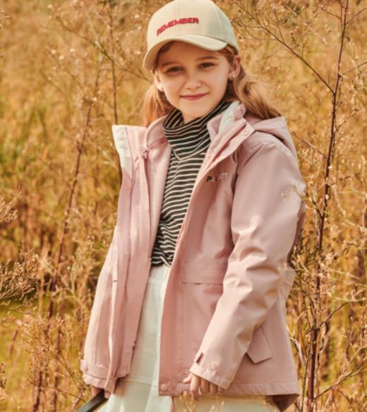 伯希和13840123儿童可拆卸冲锋衣男女童三合一抓绒两件套防风保暖外套 商品图3