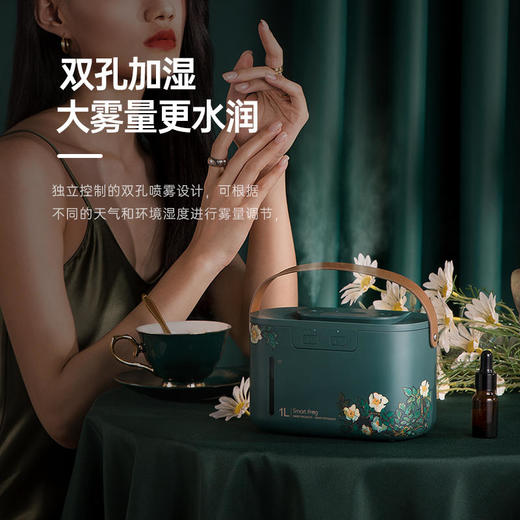 卡蛙双孔加湿器小型上加水带香薰模块 商品图0