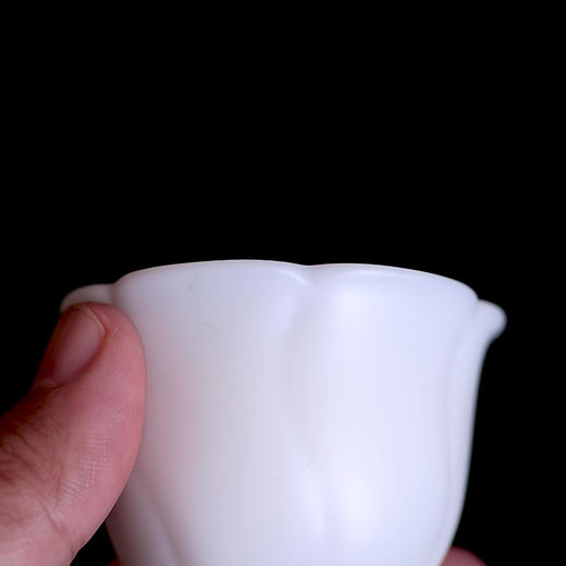【章椿羊脂玉】【小葵纹杯2入】品茗杯白瓷家用泡茶杯 商品图3