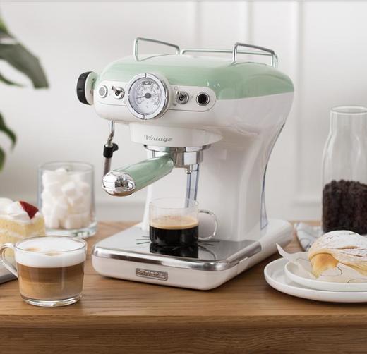 【阿里亚特】Ariete阿里亚特意式复古半自动咖啡1389可打奶泡 商品图0