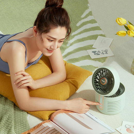 【东菱】东菱空气净化扇DL-1408家用台式静音电风扇小型空气循环扇空气净化器 商品图4