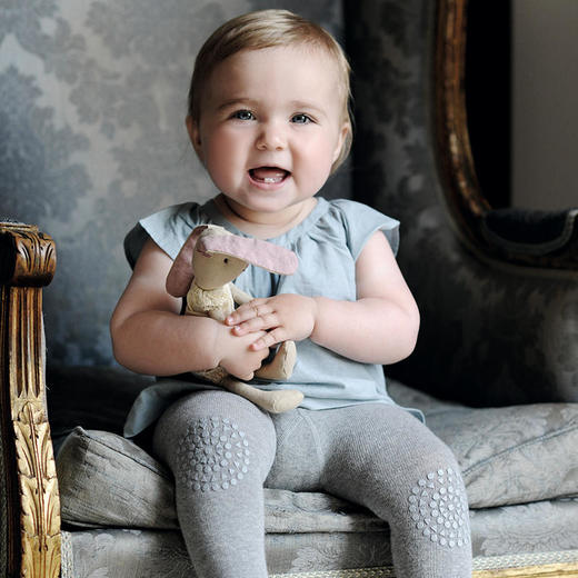 丹麦Gobabygo1-2岁婴儿护膝长连体裤男女宝宝学步爬行儿童打底裤 商品图1