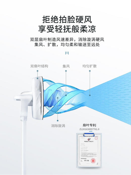 【大宇】大宇电风扇F1果岭风落地家用超静音摇头台立大风力对流空气循环扇 商品图3