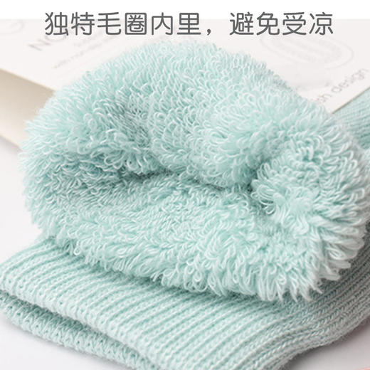 丹麦Gobabygo宝宝婴儿棉质短袜子秋冬新生儿防滑学步地板袜中筒袜 商品图2