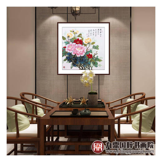 高云鹏《花鸟作品》68*68cm 花鸟斗方作品 餐厅/卧室挂画 商品图3