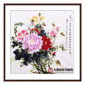 高云鹏《花鸟作品》68*68cm 花鸟斗方作品 餐厅/卧室挂画