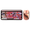 洛斐无线蓝牙机械键盘 DOT圆点苹果Mac电脑办公笔记本iPad手机 马卡龙女神限量款 口红键盘 玫瑰金限量版键鼠套装 商品缩略图0