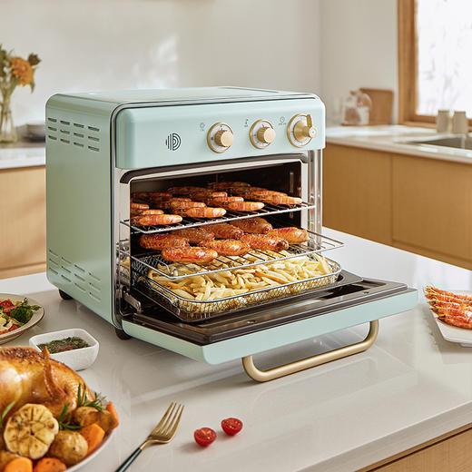 【原厂官方】柏翠pe7920家用烘焙多功能小型智能风炉空气炸无油烤箱