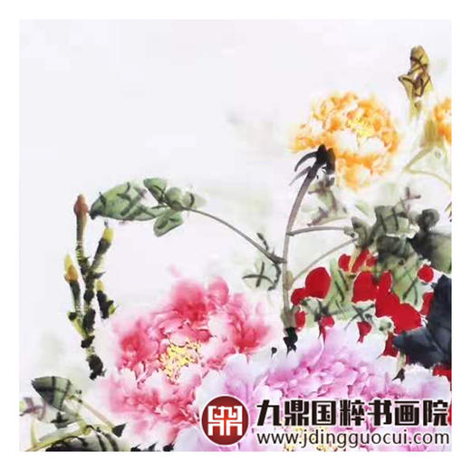 高云鹏《花鸟作品》68*68cm 花鸟斗方作品 餐厅/卧室挂画 商品图4