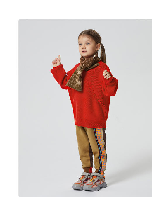 江南布衣童装针织衫男女儿童羊毛复古1J9820040 商品图14