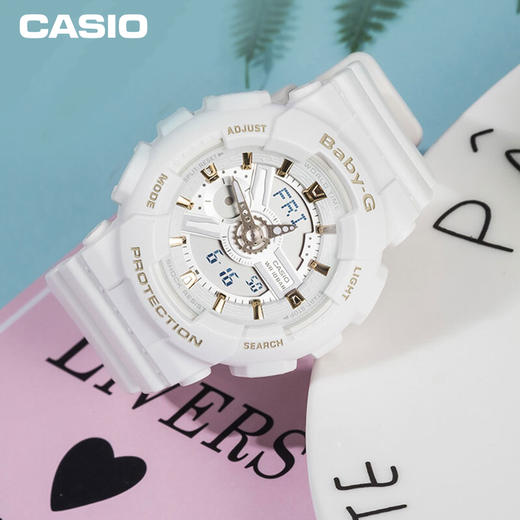卡西欧(CASIO)手表 BABY-G系列马卡龙潮流夜跑防水防震运动女表 BA-110GA-7A1 商品图1
