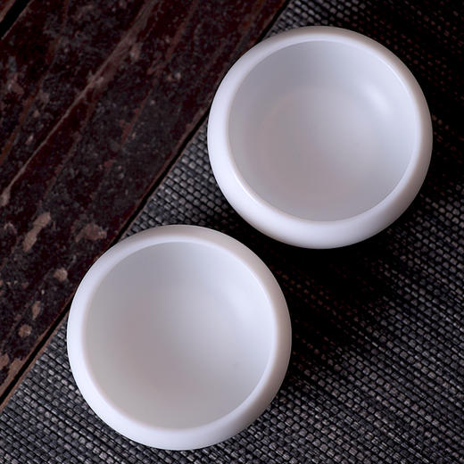 【章椿羊脂玉】【圆润杯2入小号】品茗杯白瓷家用泡茶杯 商品图2