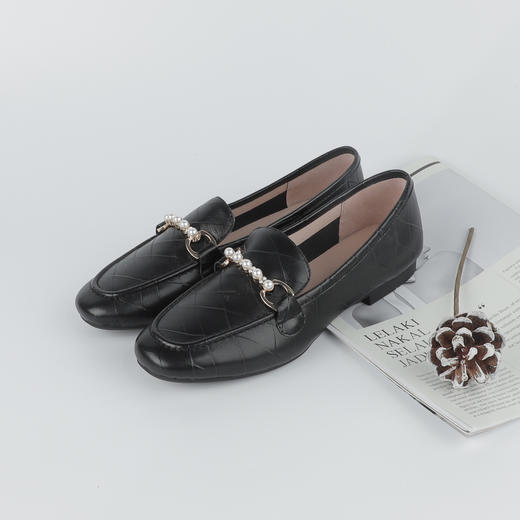 低跟珍珠扣乐福鞋21XW1311103 商品图1