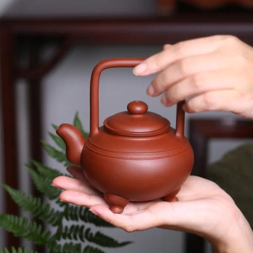 三足提梁，底槽清，宜兴老艺人邓盘明全手工作品，300ML 商品图2