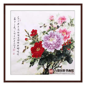 高云鹏《花鸟作品》68*68cm 花鸟斗方作品 餐厅/卧室挂画