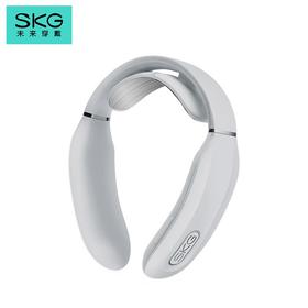 SKG 颈椎按摩器 时尚颈椎按摩仪 肩颈按摩器 颈椎经络电脉冲护颈仪 K3浅灰色 王一博代言