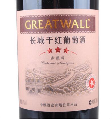 长城(GREATWALL)红酒长城三星干红葡萄酒750ml 联营 商品图1
