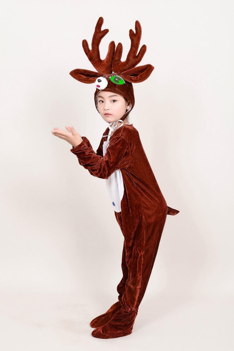 【梦想】儿童演出服驯鹿动物服 麋鹿卡通造型服 幼儿梅花鹿服装小鹿