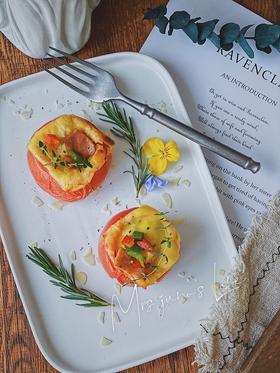 培根芝士番茄碗