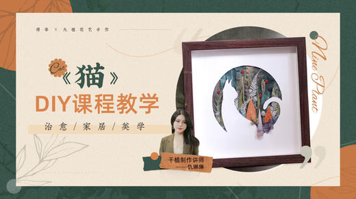《猫》植物美学diy课程 商品图0