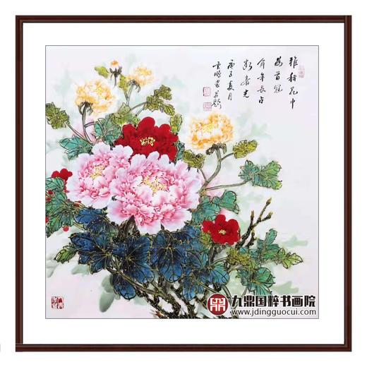 高云鹏《花鸟作品》68*68cm 花鸟斗方作品 餐厅/卧室挂画 商品图0